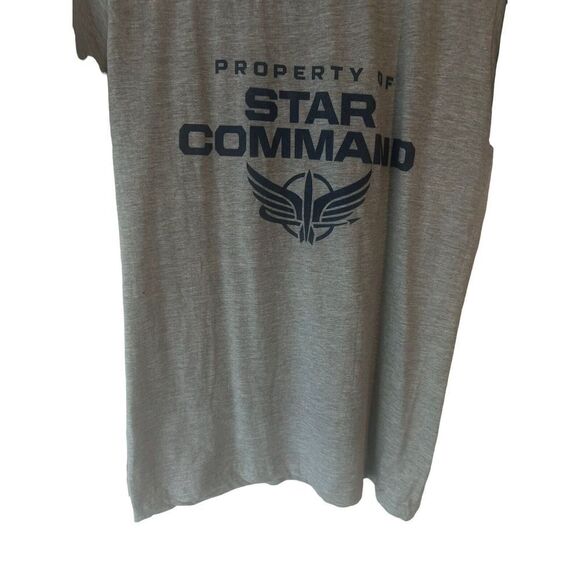 Buzz LIGHTYEAR PROPERTY OF STAR COMMAND T-SHIRT SIZE Mens Small Grey DisneyPixar - Picture 4 of 9